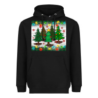 Black christmas trees tumbler Heavyweight Hoodie - BundleAndBundleShop