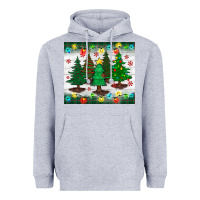 Heather Grey christmas trees tumbler Heavyweight Hoodie - BundleAndBundleShop