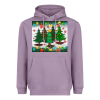 Lavender christmas trees tumbler Heavyweight Hoodie - BundleAndBundleShop