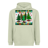 Matcha christmas trees tumbler Heavyweight Hoodie - BundleAndBundleShop