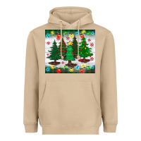 Mushroom christmas trees tumbler Heavyweight Hoodie - BundleAndBundleShop