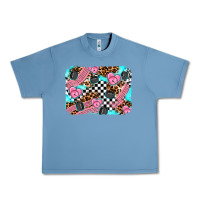 Pebble Blue race day background Urban Heavy Tee - AdoDesignShop