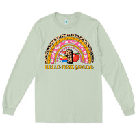 Matcha back to school rainbow hello first grade Long Sleeve Tee - AdoDesignShop