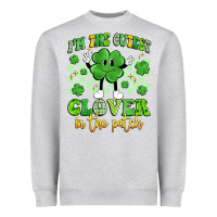 Heather Grey i'm the cutest clover in the patch artiststas Heavyweight Sweatshirt - Artiststas