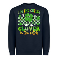 Navy i'm the cutest clover in the patch artiststas Heavyweight Sweatshirt - Artiststas