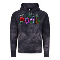 Cloud Black life is better İn the pool Vintage Hoodie - CowhideDigitalArt