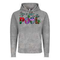 Cloud Rock life is better İn the pool Vintage Hoodie - CowhideDigitalArt