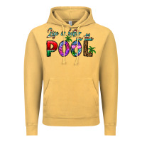 Vintage Mustard life is better İn the pool Vintage Hoodie - CowhideDigitalArt