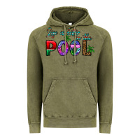 Vintage Olive life is better İn the pool Vintage Hoodie - CowhideDigitalArt