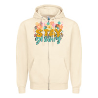 Sandshell stay groovy Zipper Hoodie - MaliasSmallBusiness