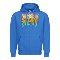 True Royal stay groovy Zipper Hoodie - MaliasSmallBusiness