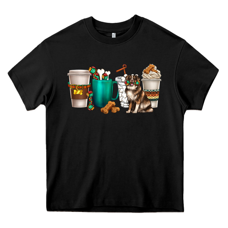 Australian Shepherd Dog Coffee Cups Heavy Core Tee by texasbilliewilder | Teevron