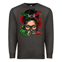 Smoke mexicana woman messy bun Premium Sweatshirt - LillyAllenDesigns