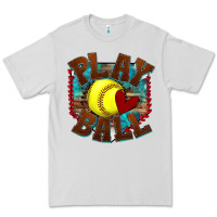 Dove Grey play ball softball Premium Tee - texasbilliewilder
