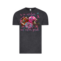 Vintage Black in october we wear pink football Vintage Tee - AdoDesignShop