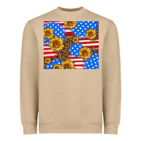 Mushroom basic sunflower and leopard Heavyweight Sweatshirt - AdoDesignShop