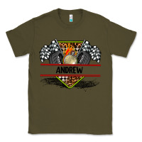 Army Green custom name race flag and race equipment Classic Tee - AdoDesignShop