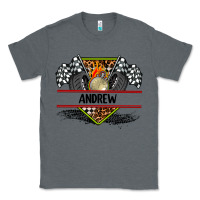 Charcoal Heather custom name race flag and race equipment Classic Tee - AdoDesignShop