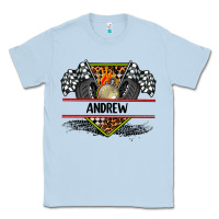 Dusty Blue custom name race flag and race equipment Classic Tee - AdoDesignShop
