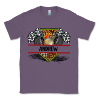 Lavender custom name race flag and race equipment Classic Tee - AdoDesignShop