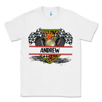 White custom name race flag and race equipment Classic Tee - AdoDesignShop