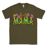Army Green Girl Mama Classic Tee - CowhideDigitalArt
