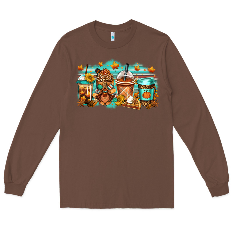 Thanksgiving Coffee Long Sleeve Tee by Jasminsmagicworld | Teevron