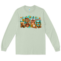 Matcha thanksgiving coffee Long Sleeve Tee - Jasminsmagicworld