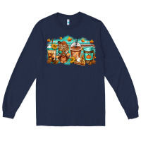 Navy thanksgiving coffee Long Sleeve Tee - Jasminsmagicworld