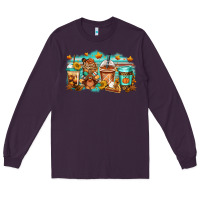Plum thanksgiving coffee Long Sleeve Tee - Jasminsmagicworld