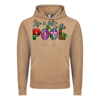 Vintage Coffee life is better İn the pool Vintage Hoodie - CowhideDigitalArt