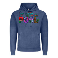 Vintage Denim life is better İn the pool Vintage Hoodie - CowhideDigitalArt