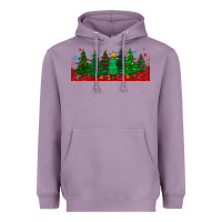 Lavender christmas trees libbey glass Heavyweight Hoodie - BundleAndBundleShop