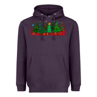 Plum christmas trees libbey glass Heavyweight Hoodie - BundleAndBundleShop