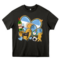 Asphalt argentina  hearts Heavy Core Tee - texasbilliewilder