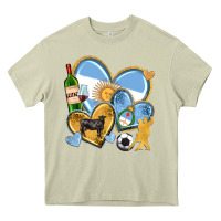 Mossy argentina  hearts Heavy Core Tee - texasbilliewilder