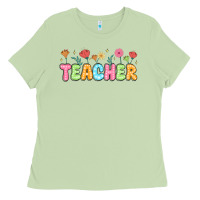 Matcha custom teacher flowers Ladies Tee - JahusDesignShop