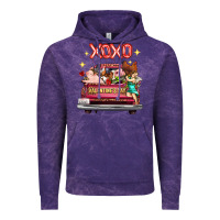 Cloud Purple valentine's day truck farm animals cupid xoxo Vintage Hoodie - FaDigitalArtStudio