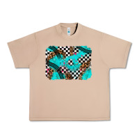 Burro race day turquoise background Urban Heavy Tee - AdoDesignShop