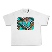 Lunar Rock race day turquoise background Urban Heavy Tee - AdoDesignShop