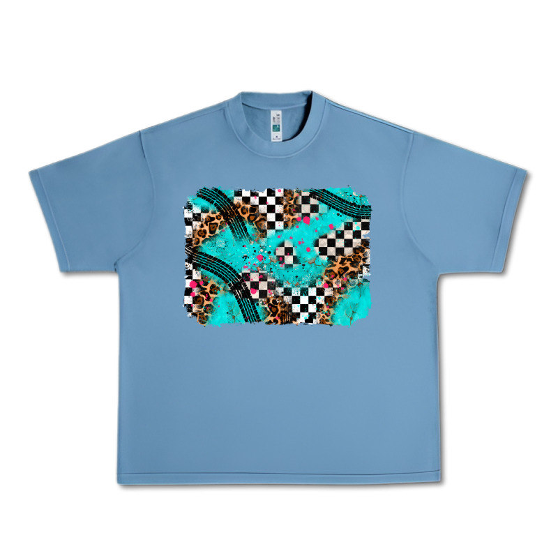 Race Day Turquoise Background Urban Heavy Tee by AdoDesignShop | Teevron