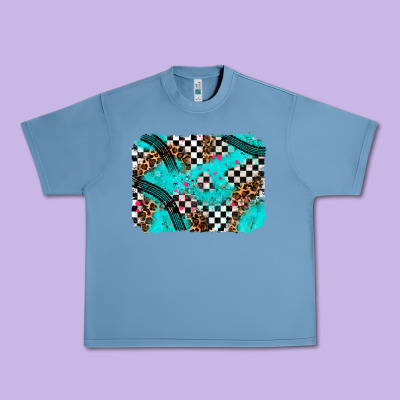 Race Day Turquoise Background Urban Heavy Tee Designed By Adodesignshop