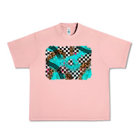 Salmon race day turquoise background Urban Heavy Tee - AdoDesignShop