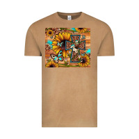 Vintage Camel cross sunflower butterfly Vintage Tee - JahusDesignShop