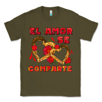 Army Green el amor se comparte with churros Classic Tee - AdoDesignShop