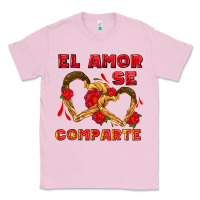 Bubblegum Pink el amor se comparte with churros Classic Tee - AdoDesignShop