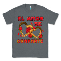 Charcoal Heather el amor se comparte with churros Classic Tee - AdoDesignShop