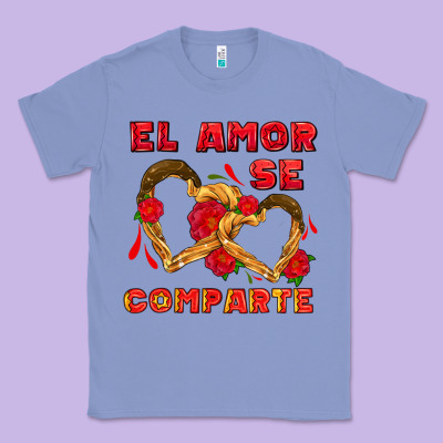 El Amor Se Comparte With Churros Classic Tee Designed By Adodesignshop