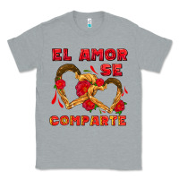 Heather Grey el amor se comparte with churros Classic Tee - AdoDesignShop