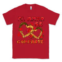 Red el amor se comparte with churros Classic Tee - AdoDesignShop